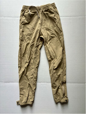 Patagonia Kids Quandary Pants Brown Tan Size XL Ankle Snap Hiking outdoors